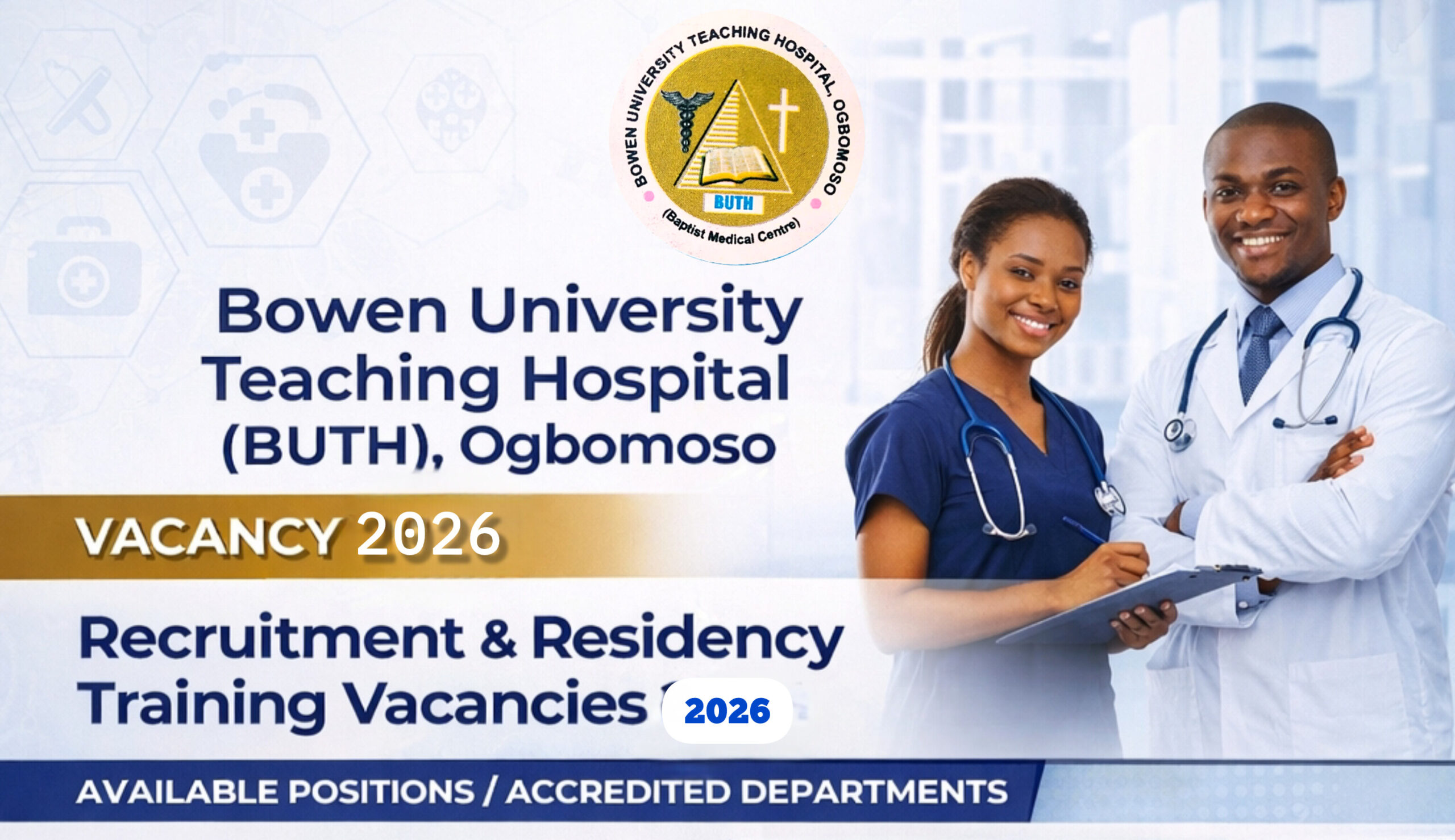 Recruitment & Residency Training Vacancies 2026