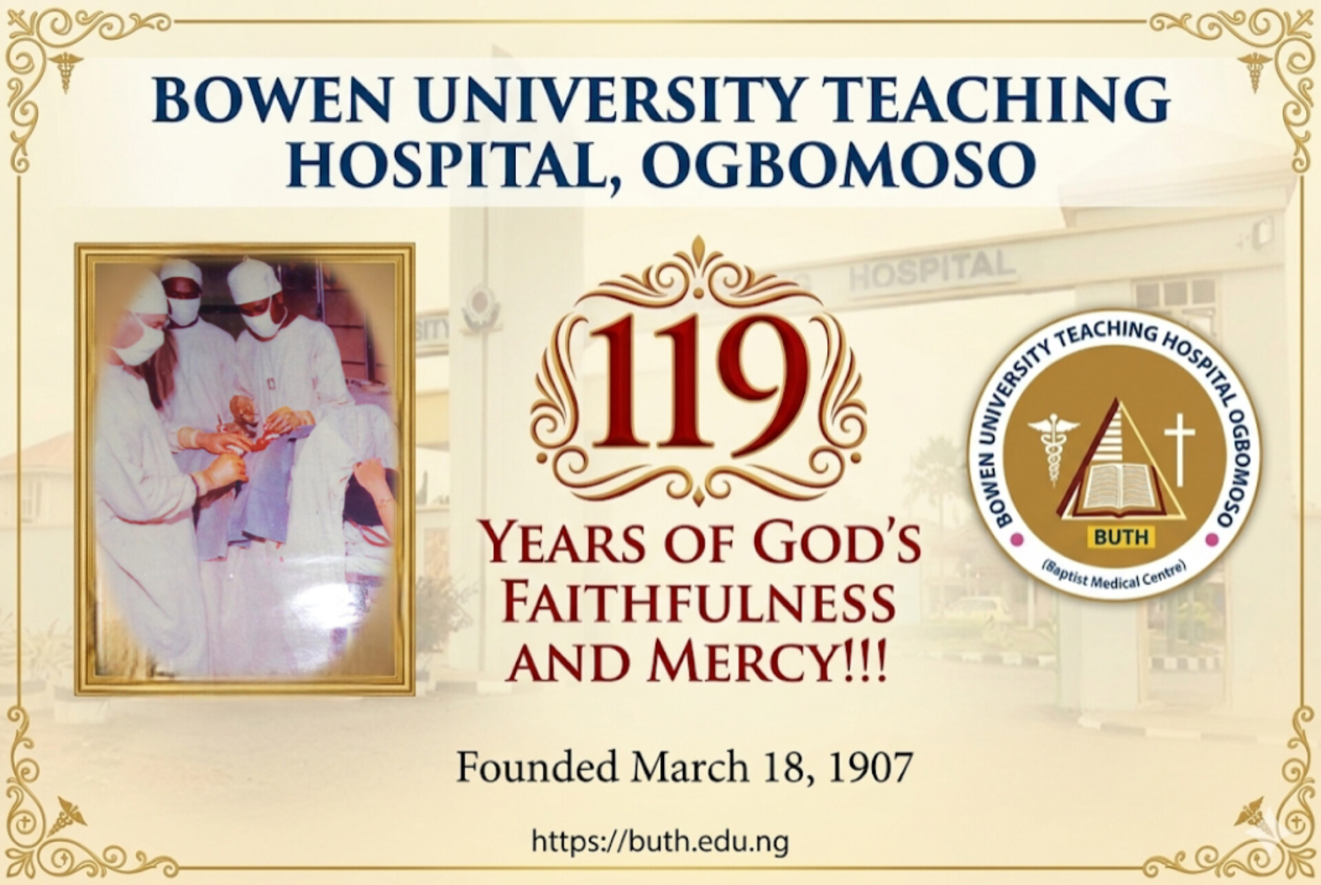 BUTH CELEBRATES 119 YEARS OF EXISTENCE